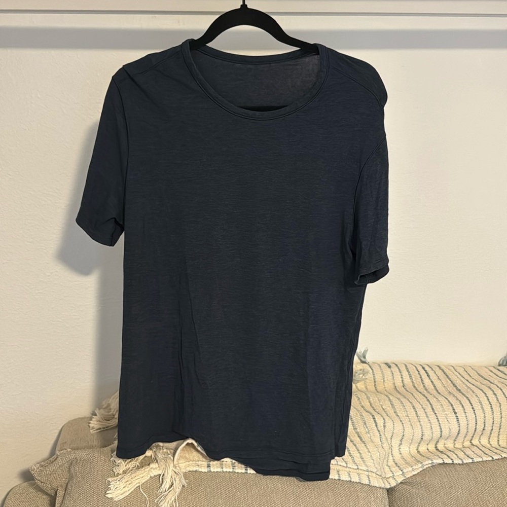 Heather Navy blue lululemon tshirt